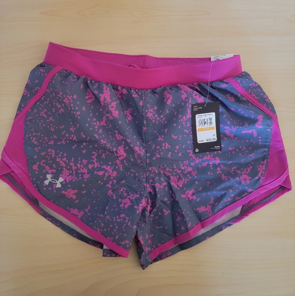 UA Fly-By 2.0 Printed Shorts